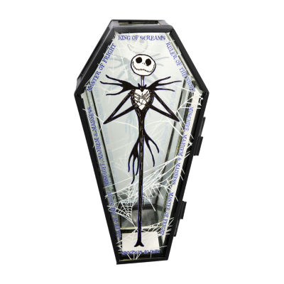 Disney The Nightmare Before Christmas Jack Skellington Coffin-Shaped Glass Jewelry Box