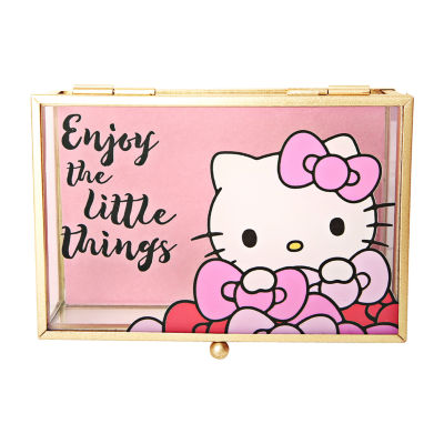 Hello Kitty "Enjoy the Little Things" Glass Jewelry Box