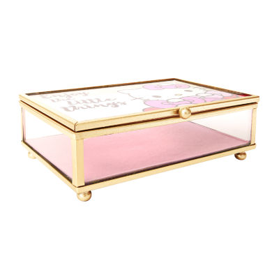 Hello Kitty "Enjoy the Little Things" Glass Jewelry Box