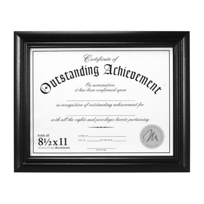 Malden 8.5x11 Black Certificate Wall Frame