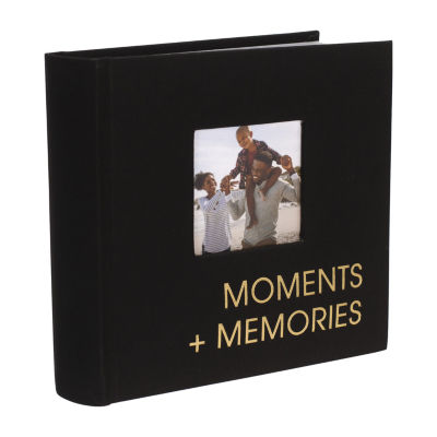 Malden 1-Up Moments Black Fabric 80 Photo Album