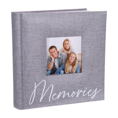 Malden 2-Up Gray Memories Print 160 Photo Album