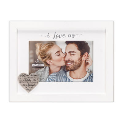 Malden 4x6 I Love Us Matted With Heart Tabletop Frame