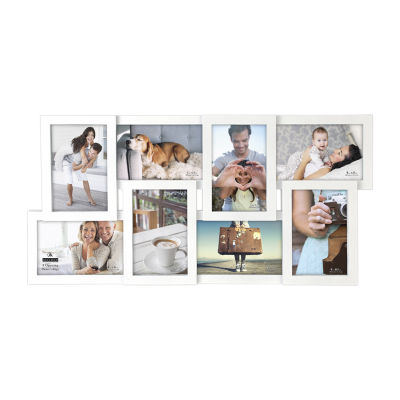 Malden 8-Op 4x6 White Puzzle Collage Wall Frame