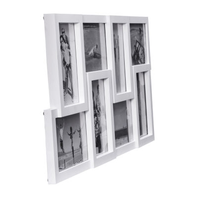 Malden 8-Op 4x6 White Puzzle Collage Wall Frame