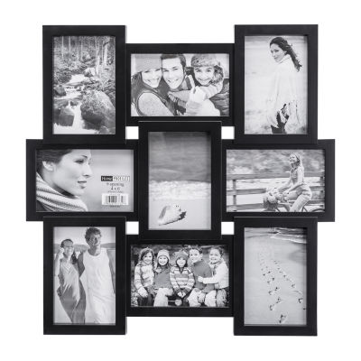 Malden 9-Op 4x6 Puzzle Collage Black Wall Frame