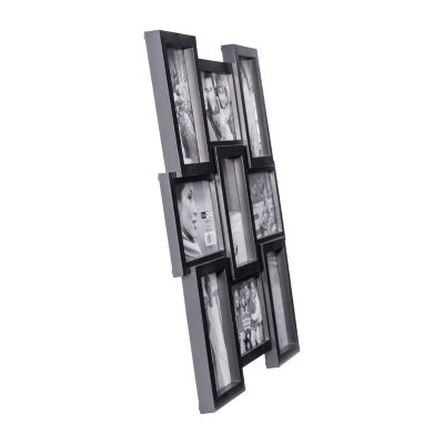 Malden 9-Op 4x6 Puzzle Collage Black Wall Frame