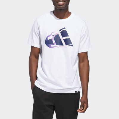 adidas Mens Crew Neck Short Sleeve Graphic T-Shirt