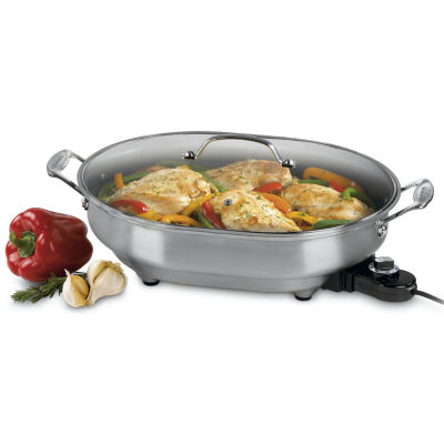 Cuisinart 3-pc. Stainless Steel Dishwasher Safe Non-Stick Skillet