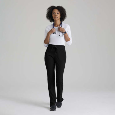 Barco One Bop597 Uplift 5-Pocket Mid-Rise Tapered Leg Womens Moisture Wicking Scrub Pant