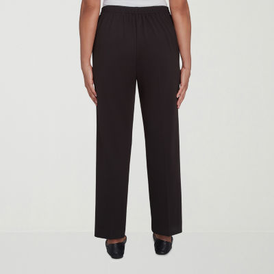 Alfred Dunner Runway Ready Womens Straight Pull-On Pants