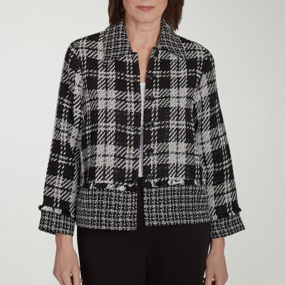 Alfred Dunner Runway Ready Lightweight Cropped Jacket