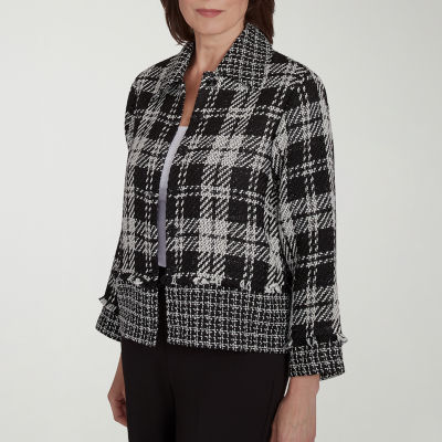 Alfred Dunner Runway Ready Lightweight Cropped Jacket