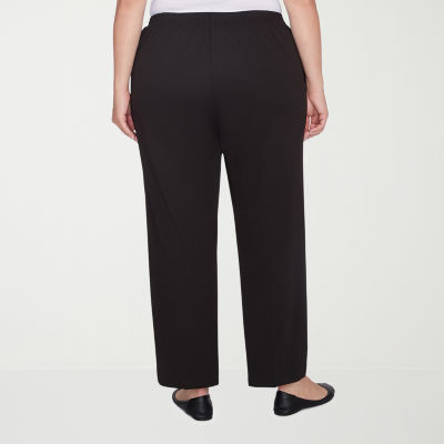 Alfred Dunner Runway Ready Womens Straight Pull-On Pants