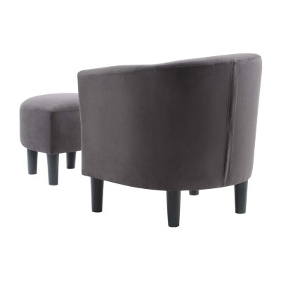 Take a Seat Churchill Accent Chair with Ottoman