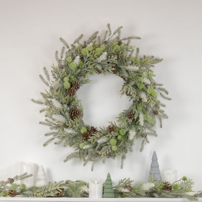 Northlight Frosted Pine And Pine Cone Christmas Indoor Garland