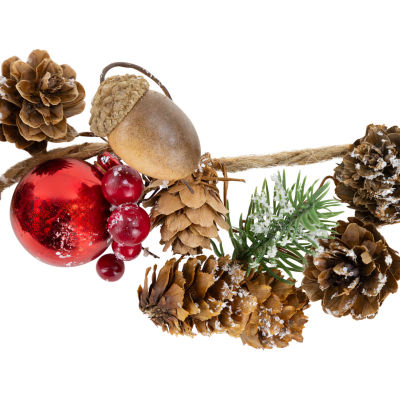 Northlight Pine Cones And Berries Unlit Indoor Christmas Garland