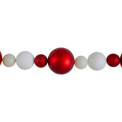 Northlight 3-Finish Red And White Indoor Christmas Garland