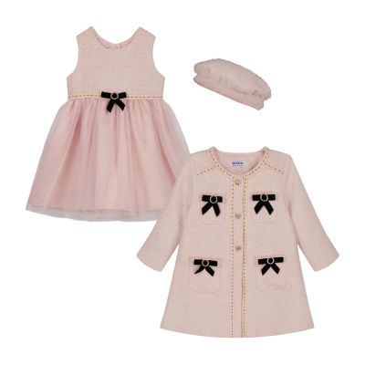 Blueberi Boulevard Toddler Girls Dress Set, Color: Pink