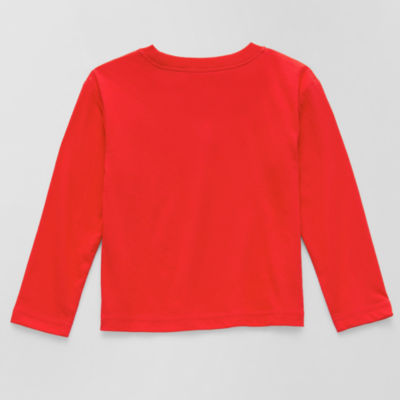 Okie Dokie Toddler & Little Girls Round Neck Long Sleeve Graphic T-Shirt