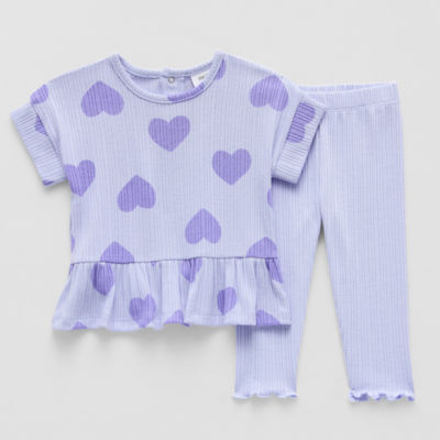 Okie Dokie Baby Girls 2-pc. Pant Set