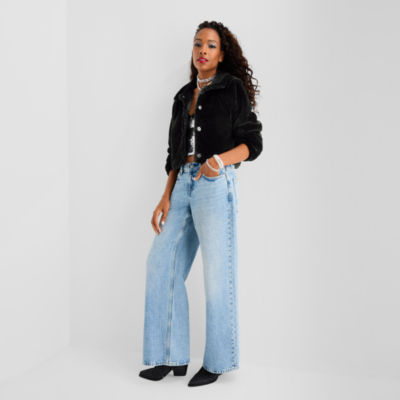 Jingle Ball Womens Lightweight Cropped Coat