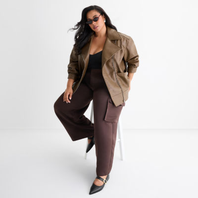 Ashley Graham Womens Plus Stylish Utility