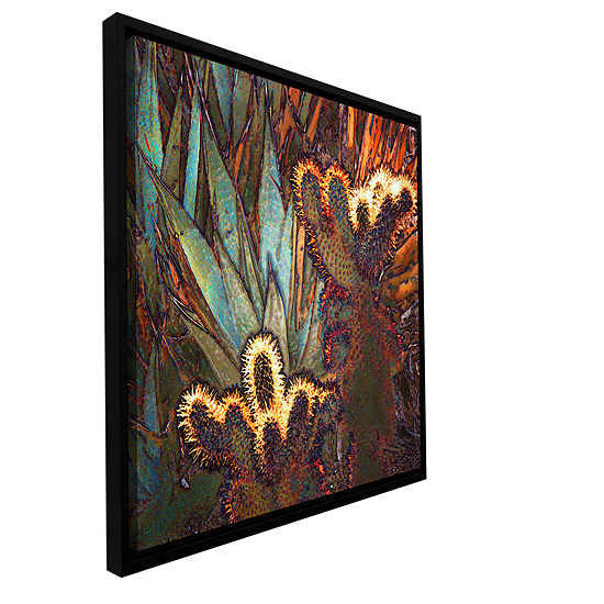 Borrego Cactus Patch Gallery Wrapped Floater-Framed Canvas Wall Art ...