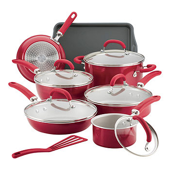 Rachael Ray 14-pc. Non-Stick Cookware Set, Color: Gray - JCPenney