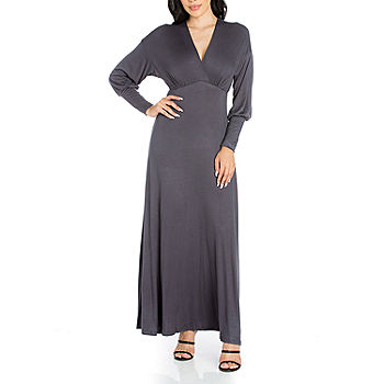 24seven Comfort Apparel Long Sleeve Maxi Dress - JCPenney