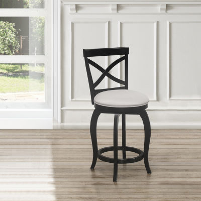 Hillsdale House Ellendale Counter Height Upholstered Swivel Bar Stool