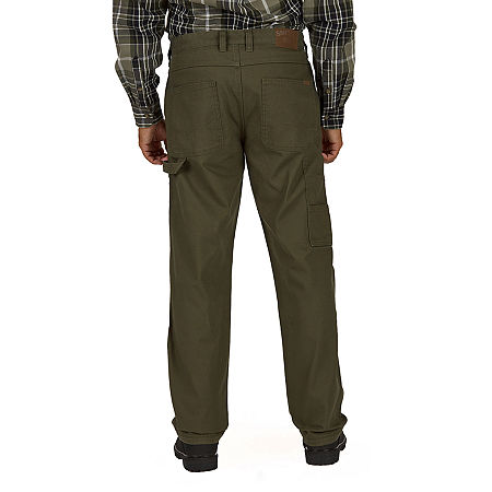 Smiths Workwear Stretch Duck Canvas Carpenter Mens Regular Fit Workwear Pant, 40 30, Green