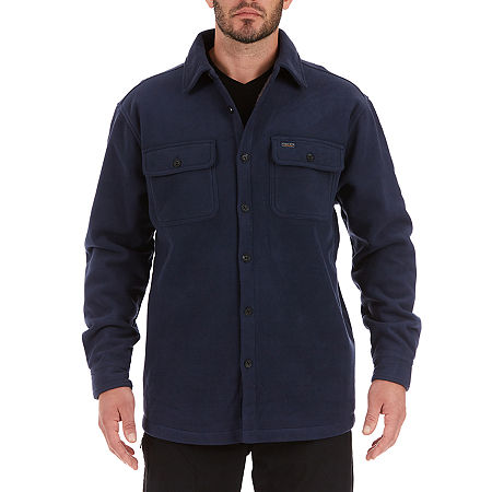 Smiths Workwear Sherpa Lined Mens Fleece Lined Shirt Jacket, Xx-large, Blue