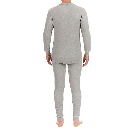 Smiths Workwear Mens Crew Neck Long Sleeve Thermal Set, Xx-large, Gray