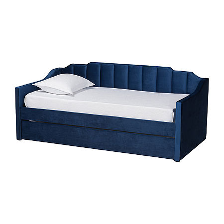 Lennon Fibreboard Daybed, One Size, Blue -  Baxton Studio, 79026250026