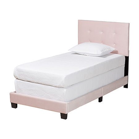 Caprice Wooden Panel Bed, One Size, Pink