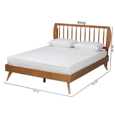 Emiko Wooden Platform Bed