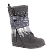 Muk Luks Womens Jean Flat Heel Winter Boots