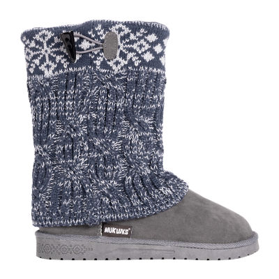 Muk Luks Womens Cheryl Flat Heel Winter Boots