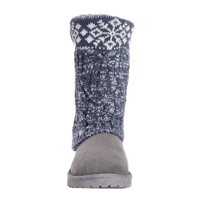 Muk Luks Womens Cheryl Flat Heel Winter Boots