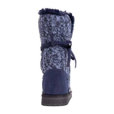 MUK LUKS Women's Clementine Fashion Boots - Cozy Knit Booties With Faux Fur Lining - View #3