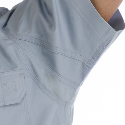 Smiths Workwear Stretch Full Swing Mens Short Sleeve Regular Fit Stretch Fabric Button-Down Shirt