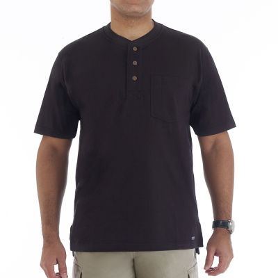 Smiths Workwear Mens Short Sleeve Regular Fit Henley Shirt