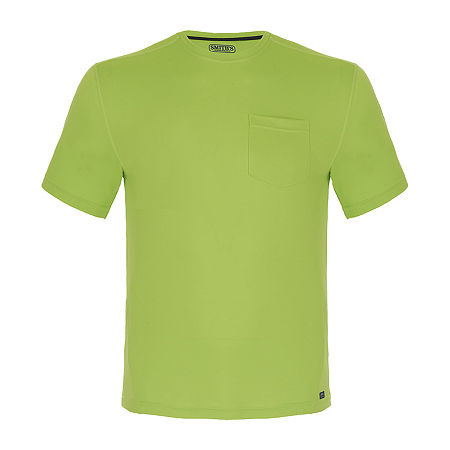 Smiths Workwear Performance Mens Crew Neck Short Sleeve Pocket T-Shirt, Medium, Green