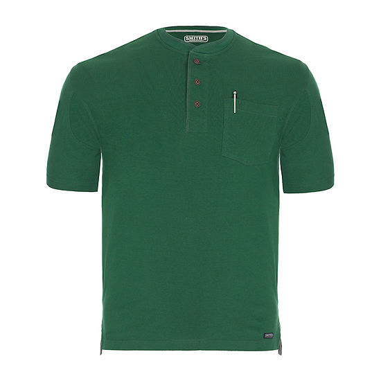 Smiths Workwear Mens Short Sleeve Regular Fit Henley Shirt - JCPenney