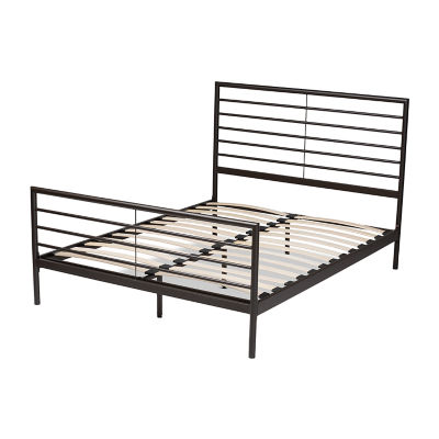 Alva Metal Headboard and Footboard Platform Bed