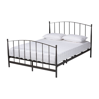 Lana Metal Headboard and Footboard Platform Bed, Color: Black - JCPenney