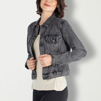 24seven Comfort Apparel Cropped Heavyweight Womens Jacket