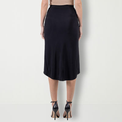 mid-rise pencil skirt