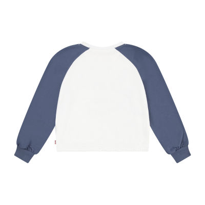 Levi's Big Girls Round Neck Long Sleeve T-Shirt